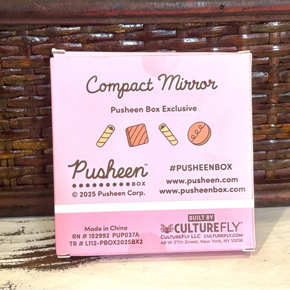 NIB Pusheen Sweet Treats Compact Mirror Exclusive From Summer 2025 Box